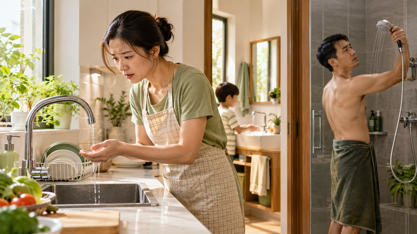 Mở 2–3 điểm nước là tụt áp